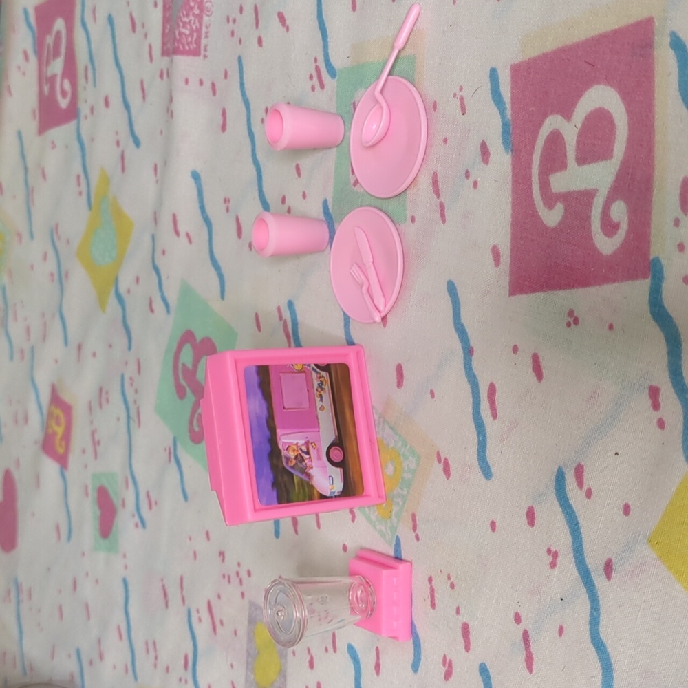 Barbie Motorhome Replacement Pink Kitchen Playset Accessories